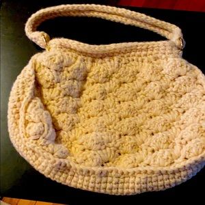 Boho crocheted purse